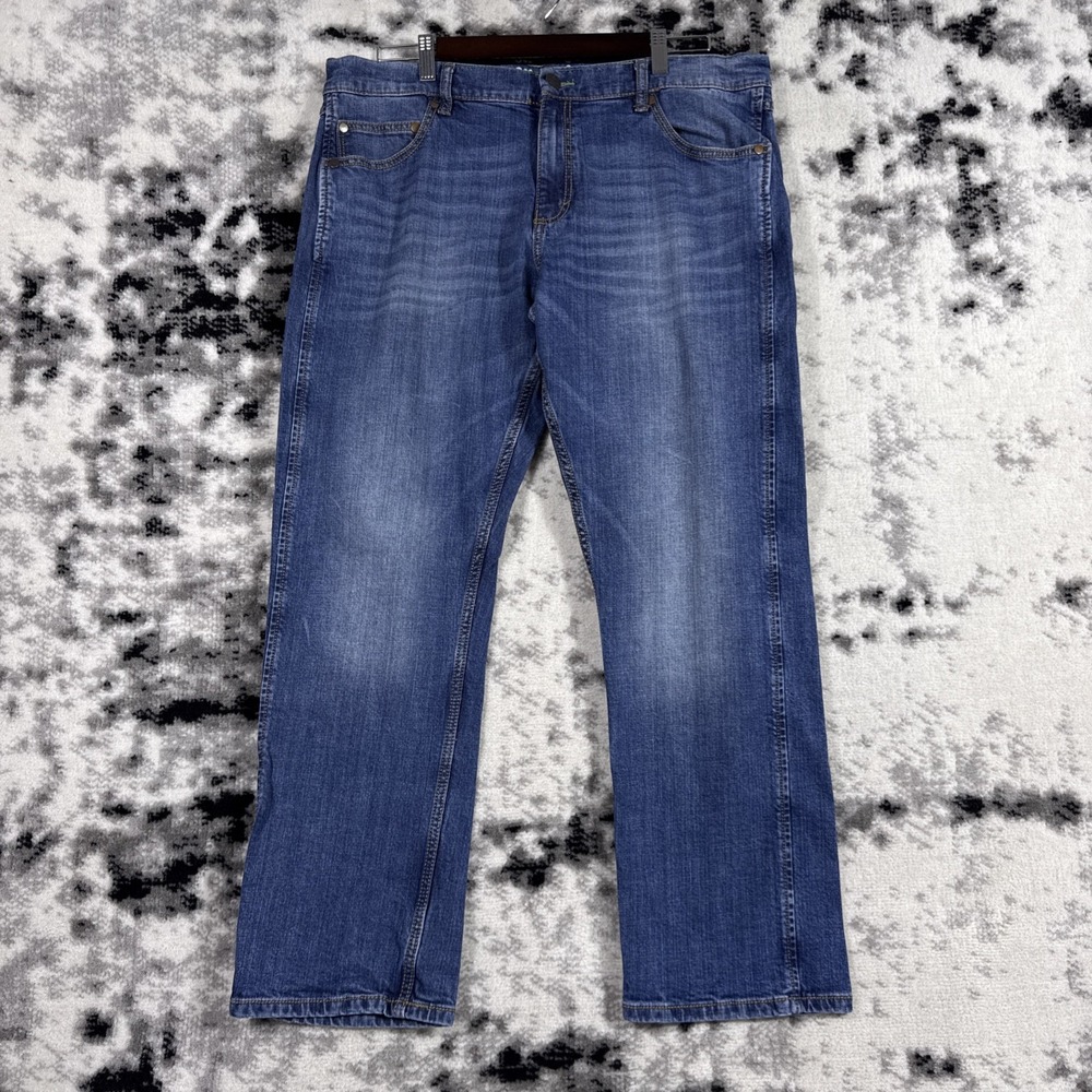 Wrangler Retro Slim Straight Jeans Mens Size 36x30‎ Medium Wash Cowboy Stretch